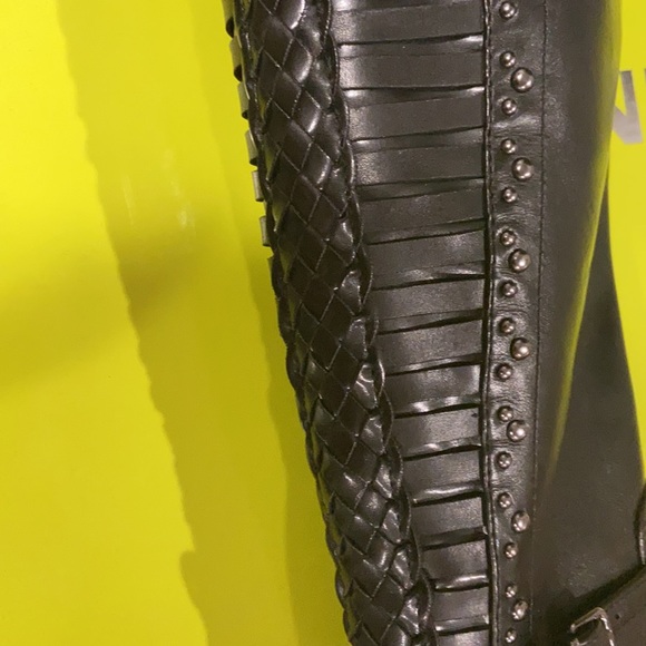 NWT Gianni Bono tall leather black boots. New in box - Picture 8 of 10